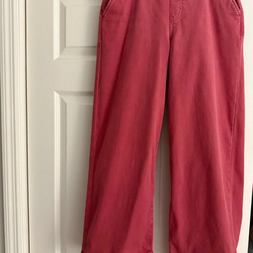 Spanx Stretch Twill Red Cropped Pant - Picture 3 of 5